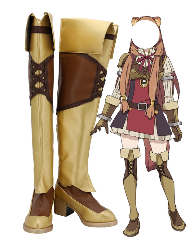 Anime The Rising Adult Hero Raphtaliaia Cosplay Boots Women Shoes Costume Prop