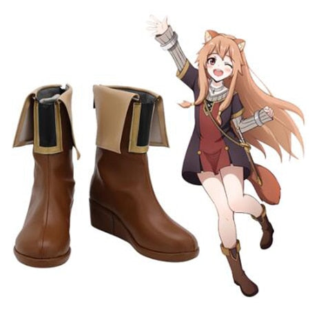 The Risingg the Shieldld HeroYouths Raphtalili Cosplay Boots Shoes Women Shoes Costume Customized Accessories Halloween Party Shoes