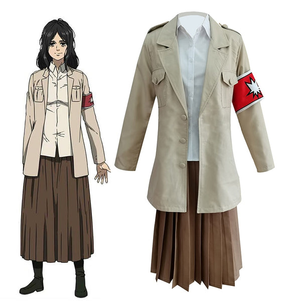 Attack oOn Titan Eldian Warrior Unit Pieck Cosplay Costume Outfit Customize