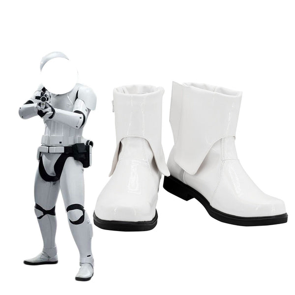 The Forces Shoes Awakensns White Soldier Cosplay Boots White Shoes Custom Made