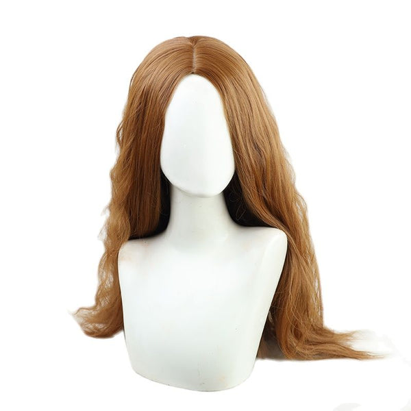 Wandada Vision 60cm Long Wavy Cosplay Wig Scarletet Witchch Heat Resistant Synthetic Hair Perucas Cosplay Wigs + a wig cap