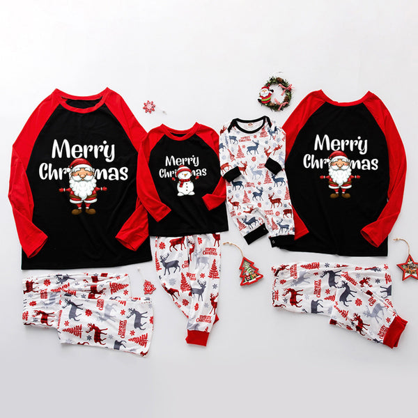 2021 Christmas Family Matching Pajamas Set Xmas Adults Kids Baby Family Matching Outfit Santa Pyjamas Sleep Wear Home Wear