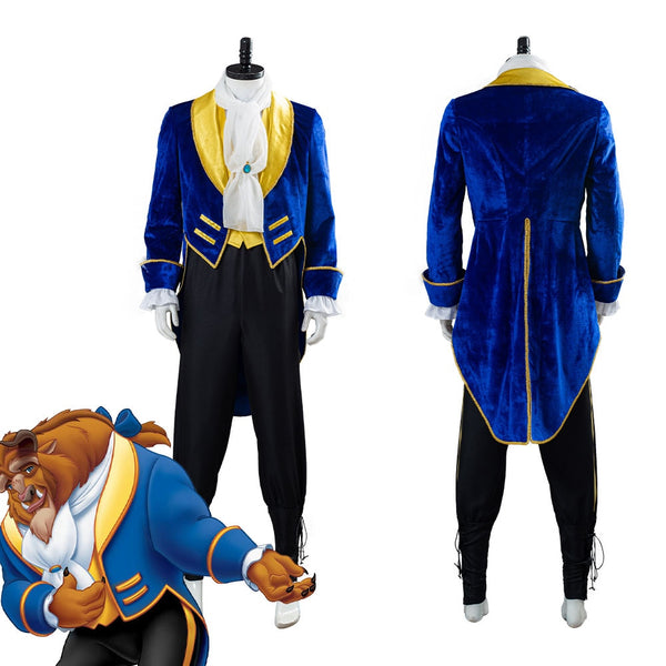 2020 Prince Beast Kostüm Beauty And The Beast Kostüm Cosplay Halloween Karneval Kostüme für Erwachsene Männer