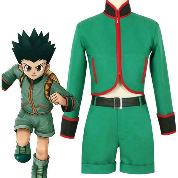 Anime X-Hunter FREE CSS GON Cosplay Costume Green Top Pants Clothes Suit Carnival Men Women Wear Halloween Christmas Party