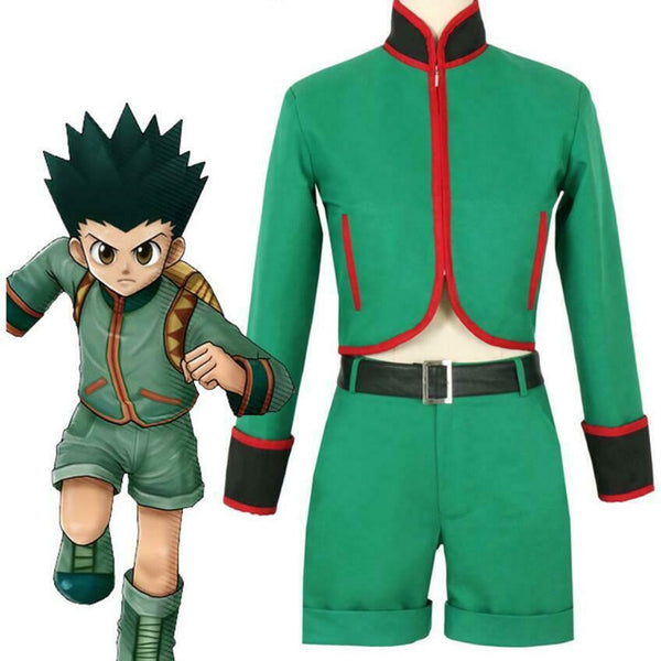 Anime X a Hunter FREE CSS GONon Cosplay Costume Green Top Pants Clothes Suit Carnival Men Women Wear Halloween Christmas Party