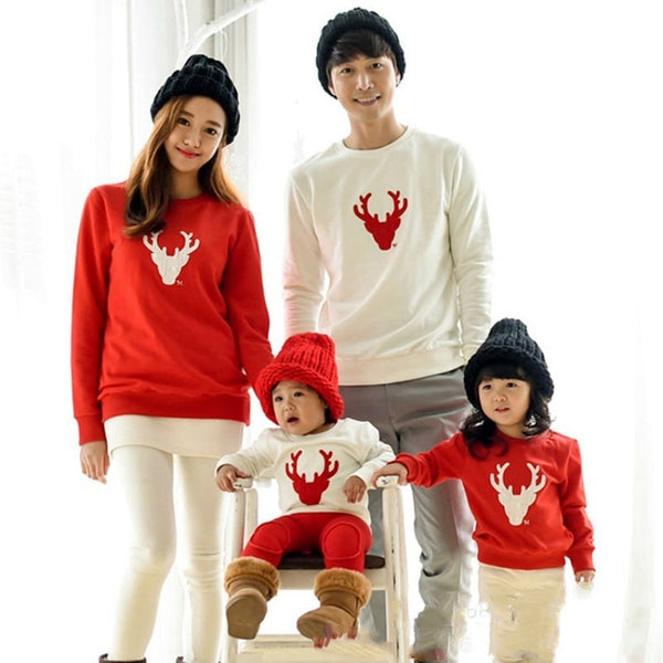 New Christmas Clothes Family Matching Clothes 100%Cotton T-shirt Mother Father Baby Clothes Family Outfits Family Clothes CE120