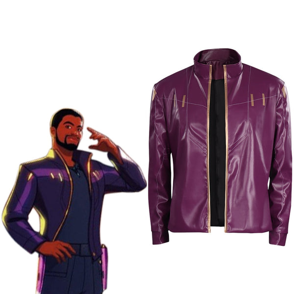 Anime Star Lord T‘Challa Cosplay Costume Coat Outfit Halloween Carnival Suit