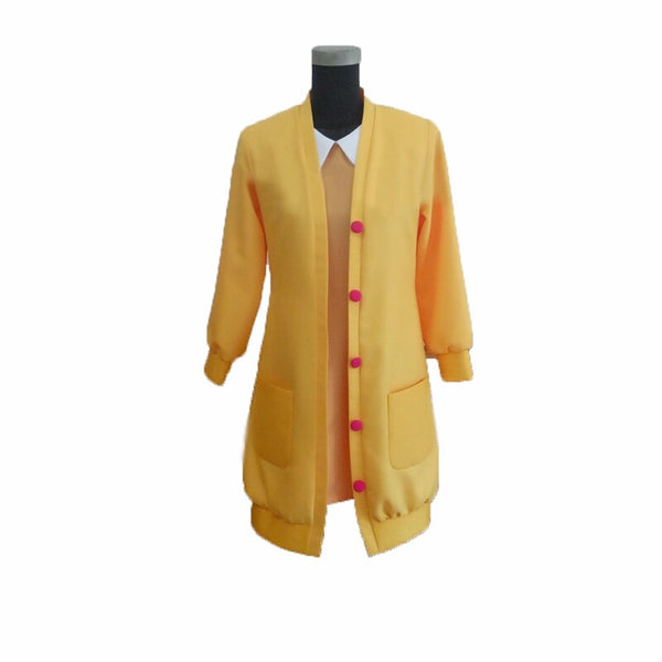 Movie Big 6 Hero Honey Lemon Cosplay Costume Halloween costumes normal or outfit for party can custom made yellow coat dresses