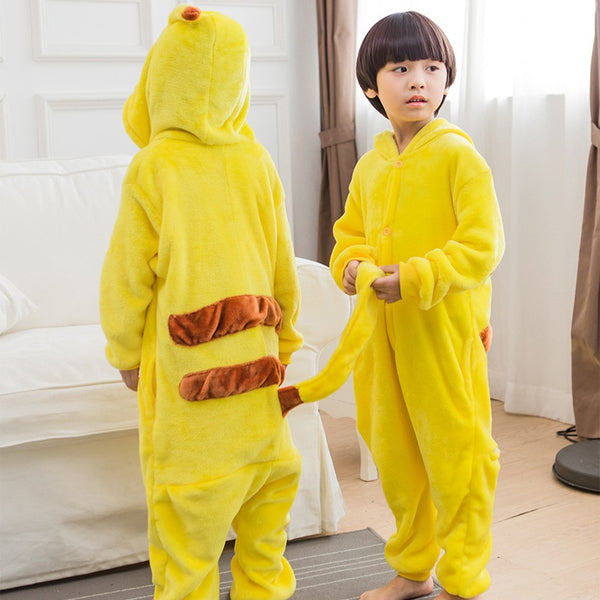 Kids Pajama Animal Onsies Children's Sleepwear Zebra Pijamas Girl Boy Nightgown Elephant Rabbit Cosplay Costume Hoodie Cloth