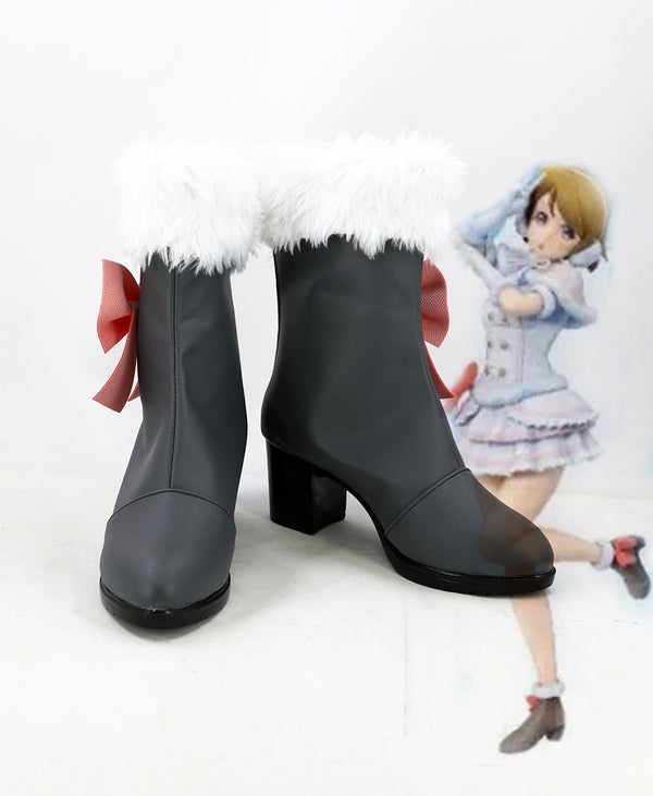 Hanayo Koizumi Cosplay Shoes Love live Cosplay High Heel Boots Snow Halation Shoes Custom Made Any Size