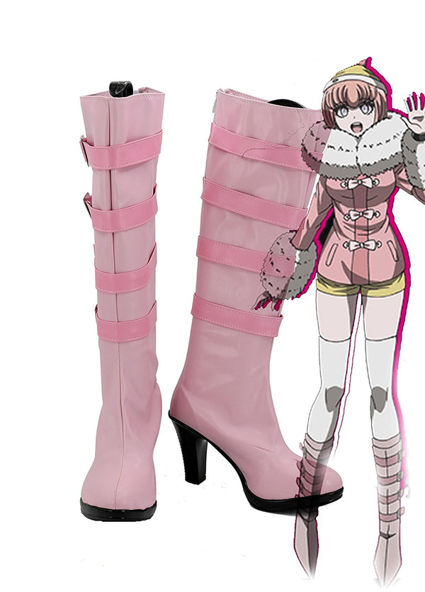 Rurukaka Andodo Shoes Cosplay Danganronpapa 3 The Ends of a Hope Peakak High School Rurukaka Andodo Cosplay Boots High Heel Shoes Custom Made