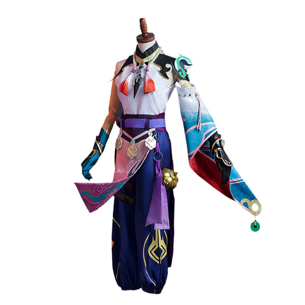 Game Animation Genshinin and Impact Xiao Character Full Set Of Two-dimensional Game Clothing Suit Christmas Gift Cosplay Costume