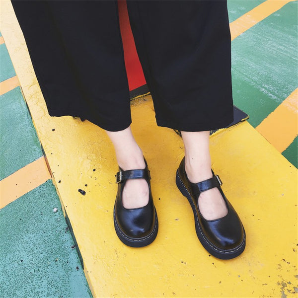 LoveLiveve College Girls Shoes Students Japanese Style LOLITA JK Shoes Bow Lovely PU Leather Uniform School Cosplay Shoes