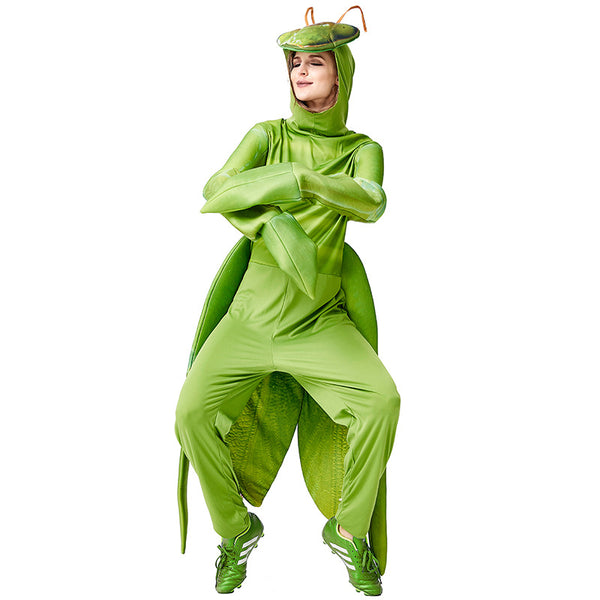 Mantis Costume for Unisex Women Men Animal Insect Costume Halloween Carnival Party Clothes Adult Purim Stage Show Costume