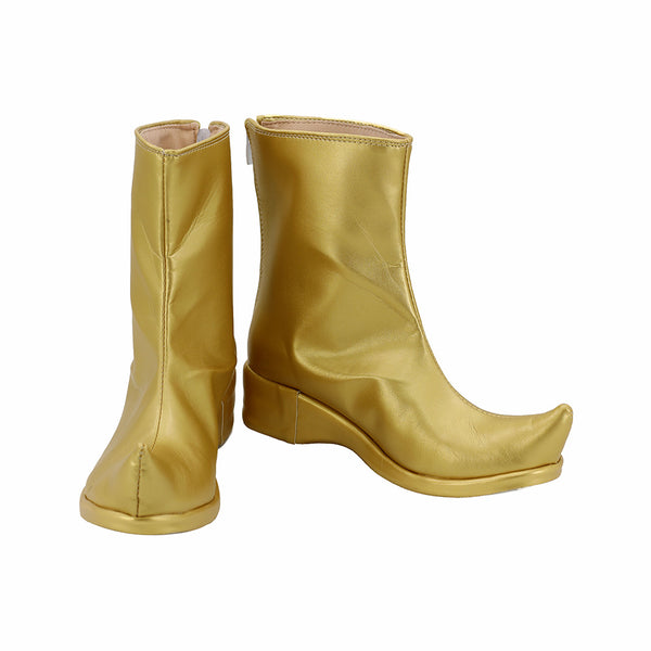 Aladdin Cosplay Boots Shoes Golden Color Halloween Costumes Accessory Custom Made
