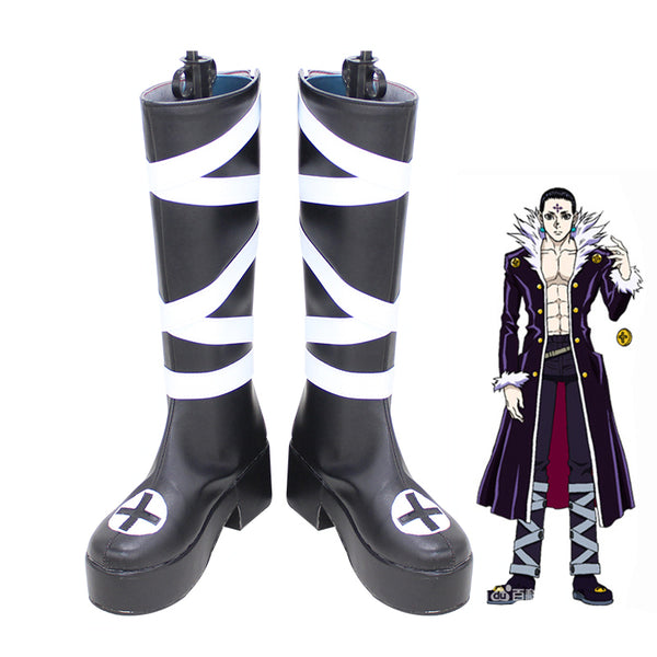 Chrollo Lucilfer Kulolo lushirufelu Anime Cosplay Stiefel Schuhe Maßgeschneiderte Halloween Karneval Requisiten Euro Größe
