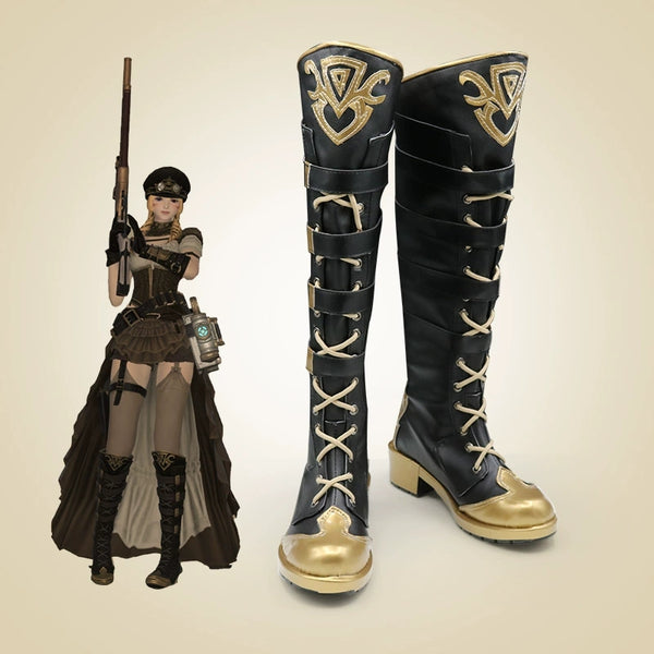 Anime Game FF14 Final Cosplay Fantasy XIV 480HQ Cosplay Boots  Shoes Halloween Carnival Party  Costume