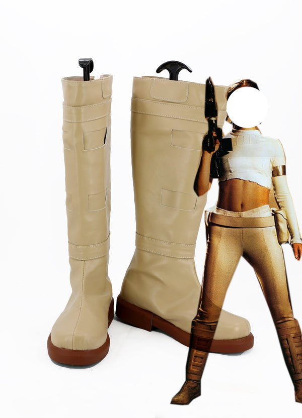 Padmes Cosplay Amidalala PU Boots Shoes Halloween Carnival Party Cosplay Costume Prop