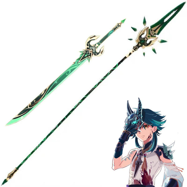 Customize Genshinin and Impact Xiao Cosplay arms Men Game Props Knife and spear