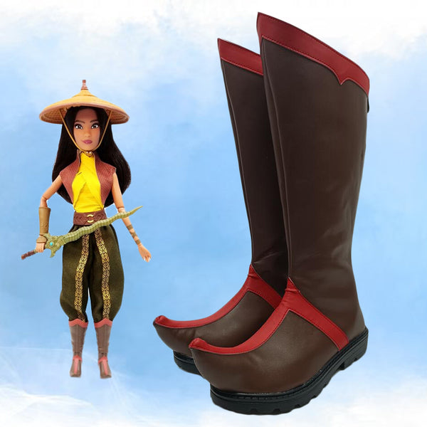 New Anime Rayaya and The Lasts a Dragons Rayaya Cosplay Shoes Boots Halloween Costumes Accessory Custom Made