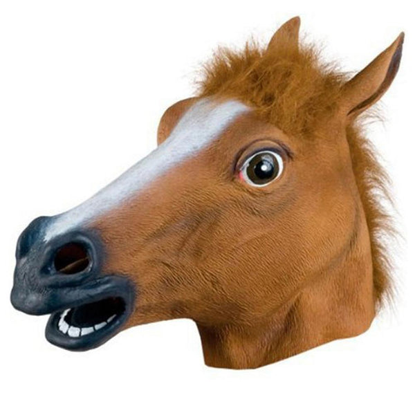 Halloween Party Mask Latex Full Face Horrible Animal Dog Horse Head Mask Props for Masquerade Halloween Masks Party Supplies