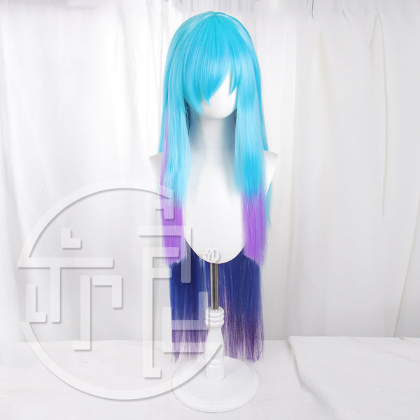 LOL Halloween Syndra Cosplay Wig Game League Of Legend Syndra Hair Ball Style Gradient Wig