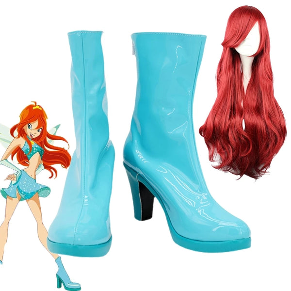Bloomom Anime Cosplay Enchantixix Shoes Boots Halloween Carnival Party Accessories  Custom Made Any Size