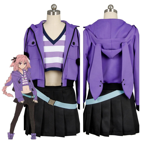 Fate Grand Order FGO Apocrypha Cosplay Costume FA Rider Astolfo Cosplay Costume Casual Suit Coat