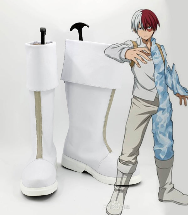 My Heroes Cosplay Shototo Todorokiki Boots Hiroro Akademiaia Handmade Shoes