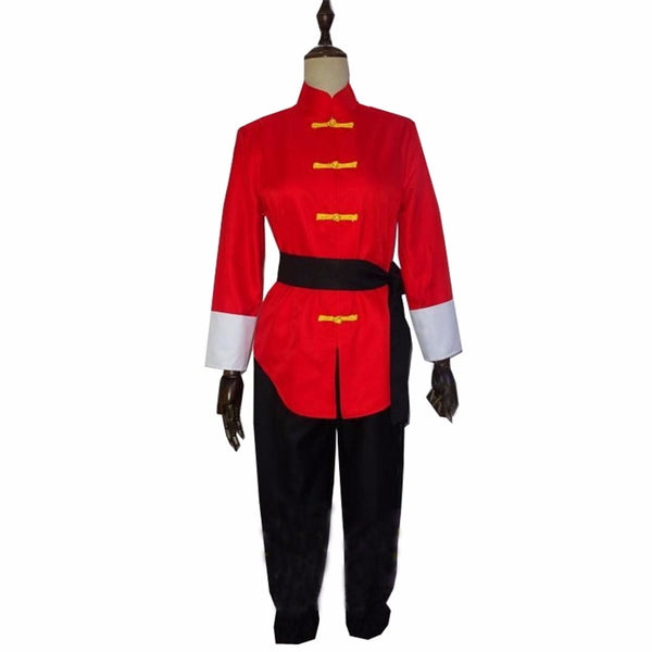 2017 Ranmama 1/2 Saotomeme cosplay costume Red Version