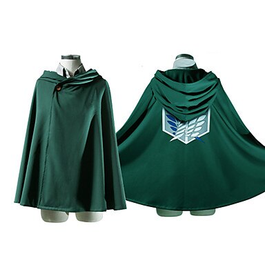 Cosplay Costume Inspired by Attack on Titan Eren Jager Recon Corp "Wings of Freedom" Cosplay Cape