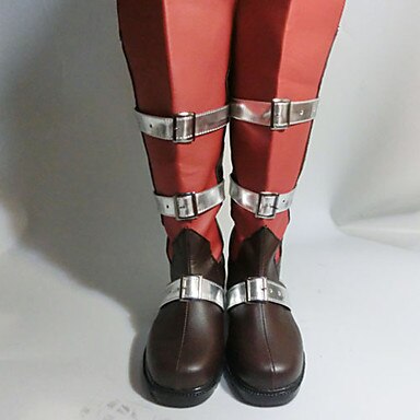 Lightnings Red Black Cosplay Boots