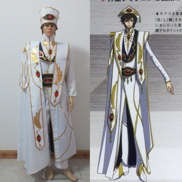 Cosplay anime CODE GEASS Emperor Cosplay costume Lelouch Rebellion customized
