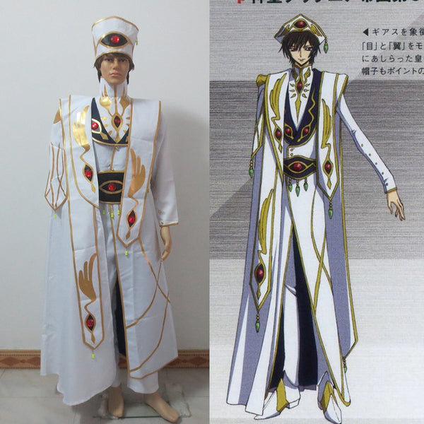 Cosplay anime Code G Geassass Emperoror Cosplay costume Leloucheses Rebellionon customized